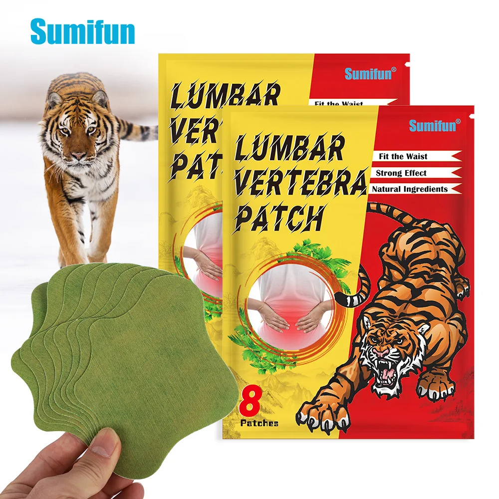 Sumifun 8Pcs Tiger Lumbar Vertebra Patch Pain Relief Patch Fast Relief Aches Pains & Inflammations Lumbar Spine Medical Plaster
Sumifun 8Pcs Tiger Lumbar Vertebra Patch Pain Relief Patch Fast Relief Aches Pains & Inflammations Lumbar Spine Medical Plaster