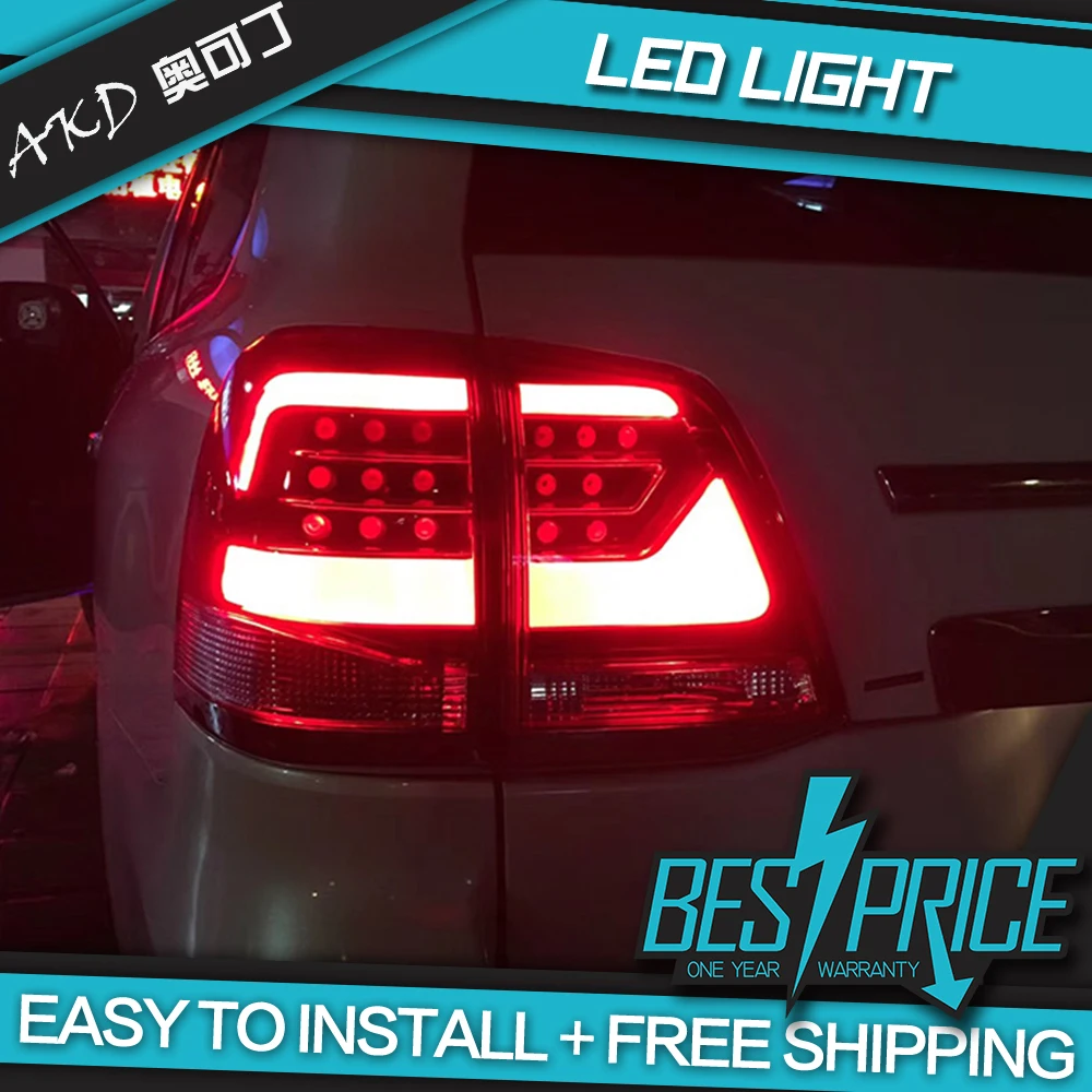Car Styling for Toyota Land Cruiser Prado Tail Lights 2006-2015 LC200 LED Tail Lamp DRL Signal Brake Reverse auto Accessories
Car Styling for Toyota Land Cruiser Prado Tail Lights 2006-2015 LC200 LED Tail Lamp DRL Signal Brake Reverse auto Accessories