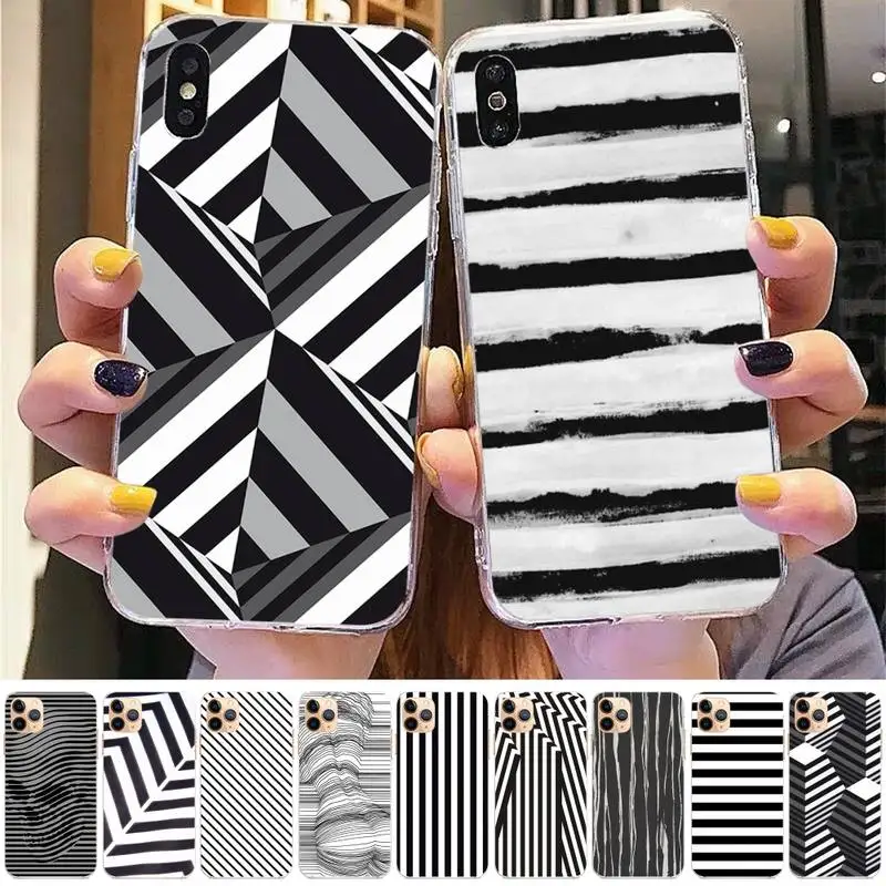Black White Strip Phone Case for iphone 13 8 7 6 6S Plus X 5S SE 2020 XR 11 12mini pro XS MAX
Black White Strip Phone Case for iphone 13 8 7 6 6S Plus X 5S SE 2020 XR 11 12mini pro XS MAX