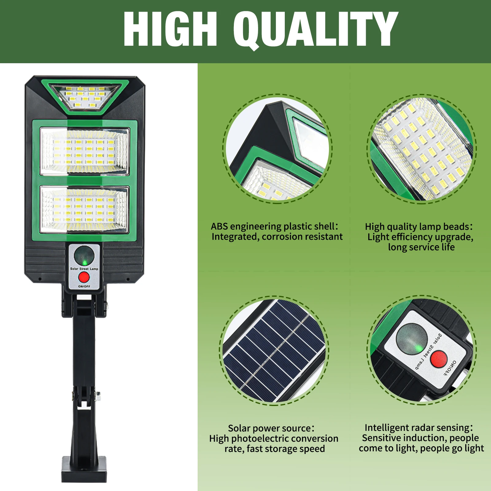 Outdoor Solar Lamp Solar Street Lights With 2 Light Mode IP65 Waterproof Wall Lamp Motion Sensor Security Lighting for Garden Pa
Outdoor Solar Lamp Solar Street Lights With 2 Light Mode IP65 Waterproof Wall Lamp Motion Sensor Security Lighting for Garden Pa