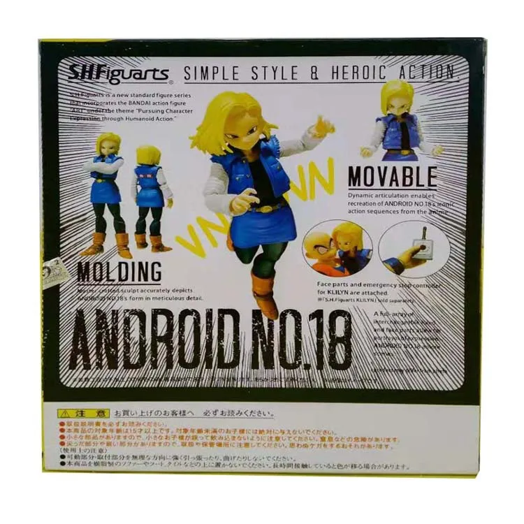 Dragon Ball Z Android NO.18 Anime Figures Lazuli Movable Figuarts Model PVC Toys Kuririn Action Figma Collection Brinquedos Doll
Dragon Ball Z Android NO.18 Anime Figures Lazuli Movable Figuarts Model PVC Toys Kuririn Action Figma Collection Brinquedos Doll