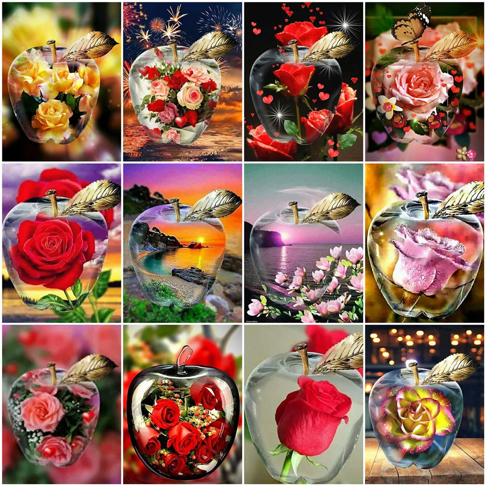 HUACAN DIY Diamond Painting Flower 5D Diamond Embroidery Apple Full Square Round Rhinestone Of Picture Cross Stitch Home Decor
HUACAN DIY Diamond Painting Flower 5D Diamond Embroidery Apple Full Square Round Rhinestone Of Picture Cross Stitch Home Decor