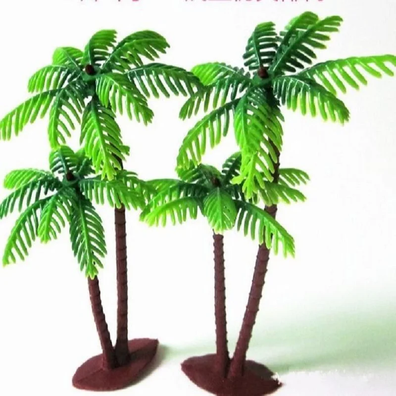 

Искусственное кокосовое пальмовое дерево, миниатюрный пейзаж, аксессуары для ландшафта, необычное украшение для дня рождения, бонсай