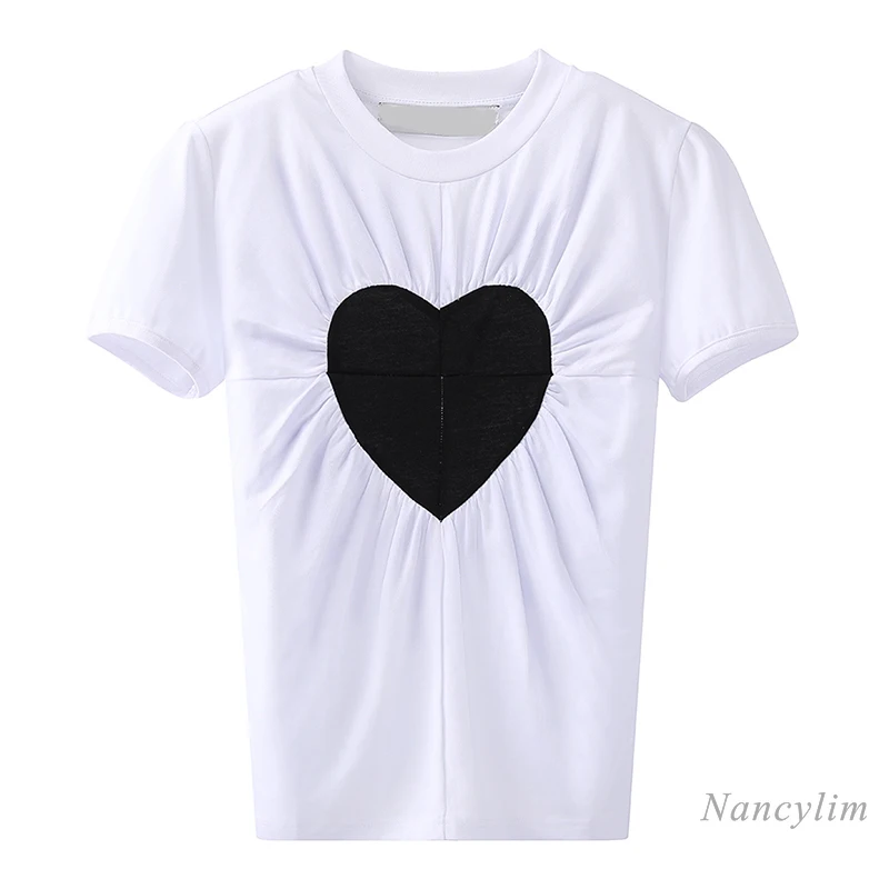 White Short Sleeve T-shirt for Women 2021 New Summer Korean Style Slim Fit Love Pure Cotton Tops Tees All-Match Nancylim
White Short Sleeve T-shirt for Women 2021 New Summer Korean Style Slim Fit Love Pure Cotton Tops Tees All-Match Nancylim