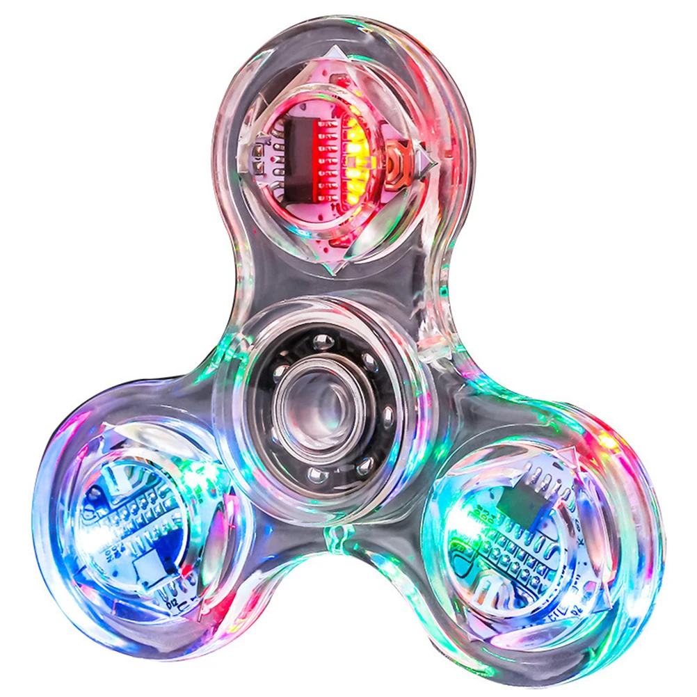 LED Fidget Spinning Toy Clear LED Light Up Fidget Finger Dice Anti-Stress Release Toys for Children Adults
LED Fidget Spinning Toy Clear LED Light Up Fidget Finger Dice Anti-Stress Release Toys for Children Adults