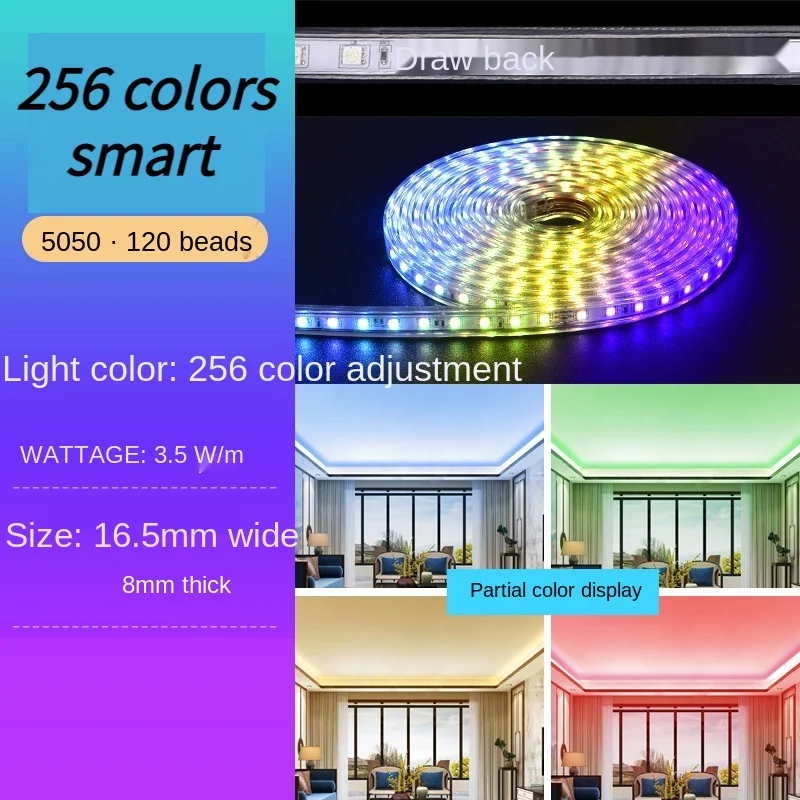 Led Lights with Super Bright Three-color Dimming Living Room Bar Ceiling Decoration Outdoor Colored Lights String Lights
Led Lights with Super Bright Three-color Dimming Living Room Bar Ceiling Decoration Outdoor Colored Lights String Lights