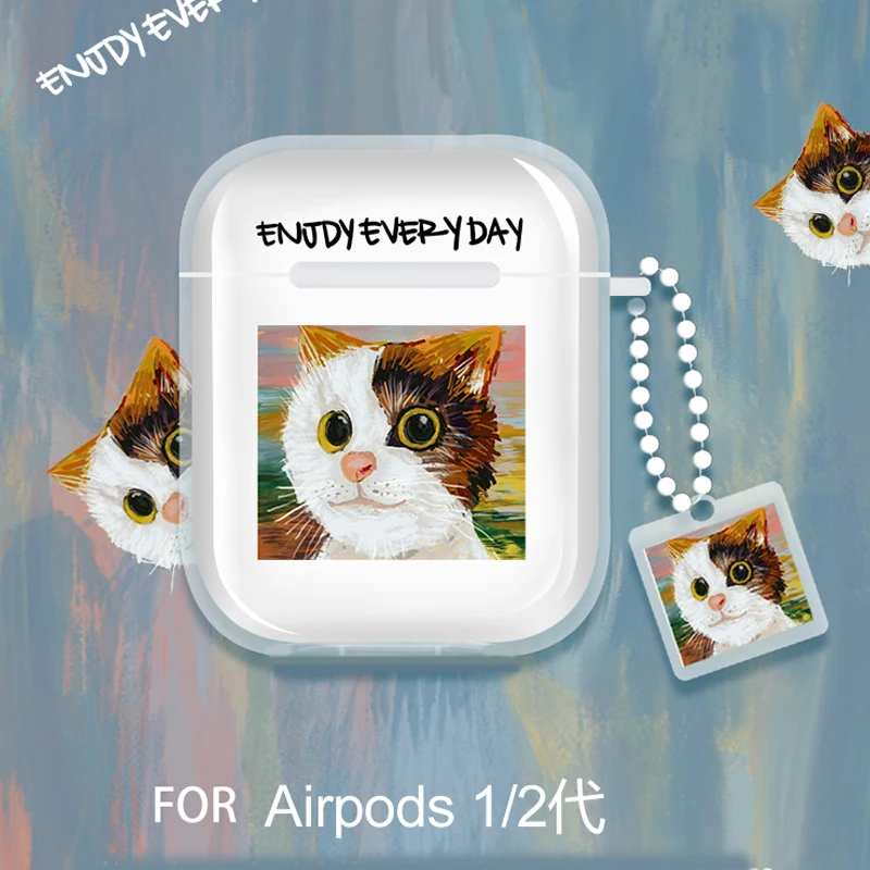 Прозрачный милый мультяшный Мягкий силиконовый чехол с котом для AirPod 1 2, чехол для Apple Airpods pro, чехол, брелок
Прозрачный милый мультяшный Мягкий силиконовый чехол с котом для AirPod 1 2, чехол для Apple Airpods pro, чехол, брелок