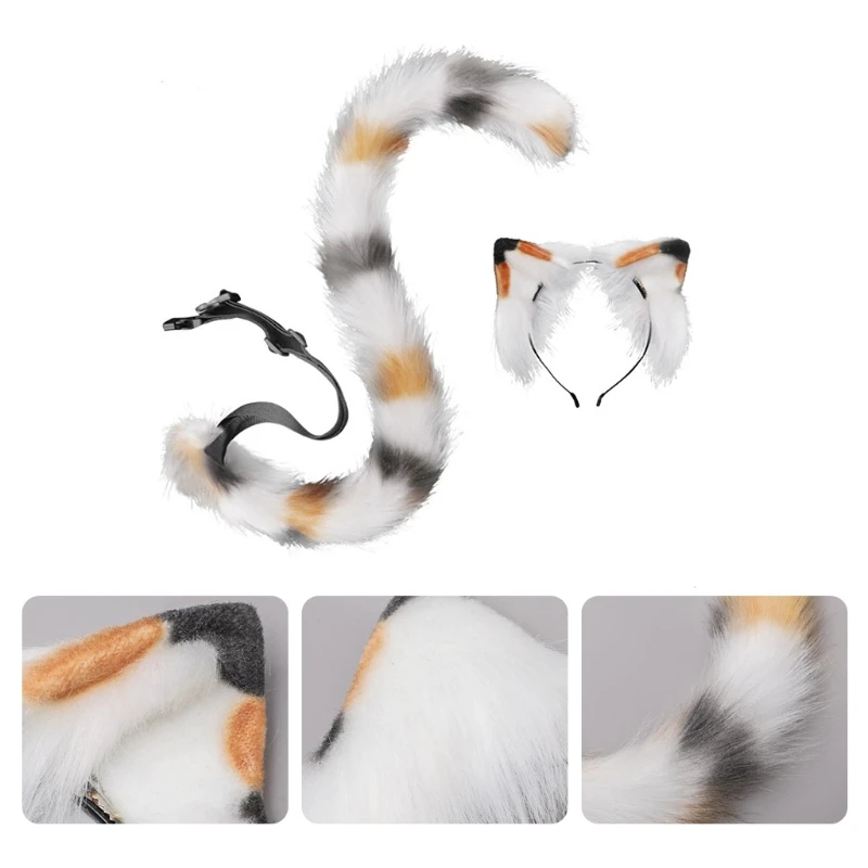 Lolita Plush Hair Hoop Cat Ears Headwear Tail Set Furry Hairband Cute Headpiece Anime Fancy Dress Cosplay Accessories
Lolita Plush Hair Hoop Cat Ears Headwear Tail Set Furry Hairband Cute Headpiece Anime Fancy Dress Cosplay Accessories