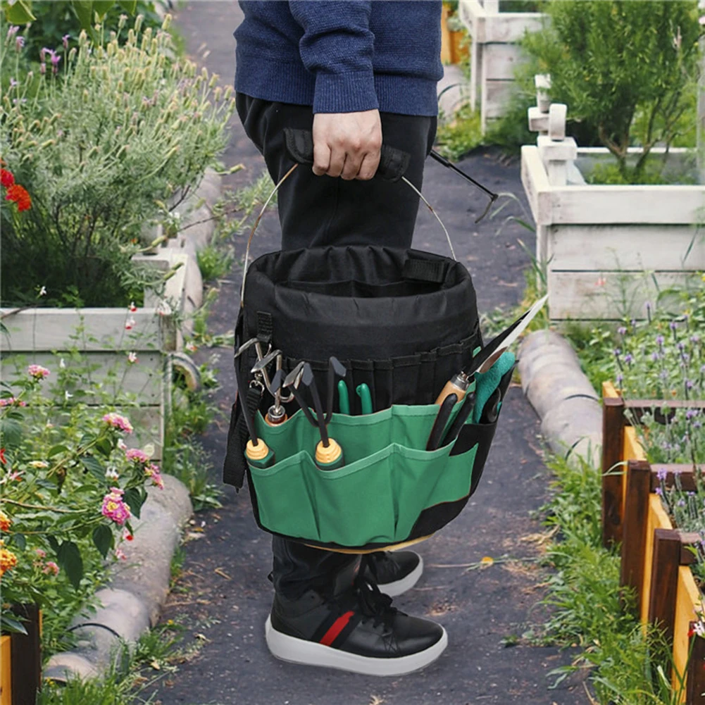5 Gallon Bucket Organizer Storage Bag 42 Pockets Garden Yard Hand Tool Kits Tote Pouch Planting Basket Oxford Cloth
5 Gallon Bucket Organizer Storage Bag 42 Pockets Garden Yard Hand Tool Kits Tote Pouch Planting Basket Oxford Cloth