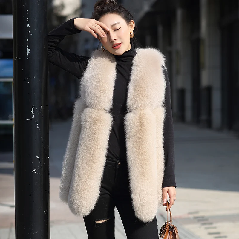 Autumn Winter New Fox Vest Coats Women Clothes Real Fur Vests Korean Vintage Coat Chalecos Para Mujer ZL517
Autumn Winter New Fox Vest Coats Women Clothes Real Fur Vests Korean Vintage Coat Chalecos Para Mujer ZL517