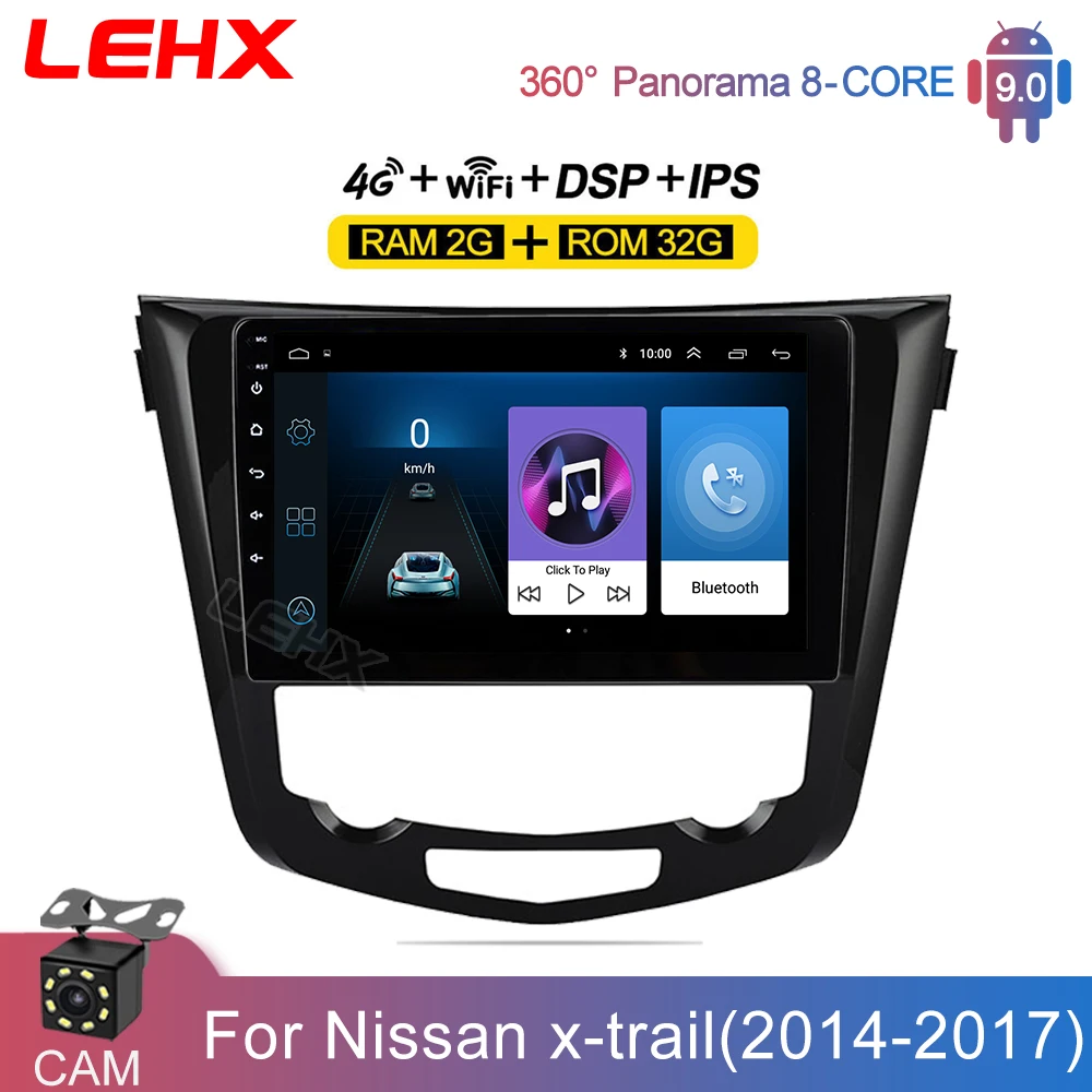 Автомобильный мультимедийный видеоплеер android 9 0 2Din для Nissan X TRAIL Trail T32 Qashqai 2 J11 2013 2014