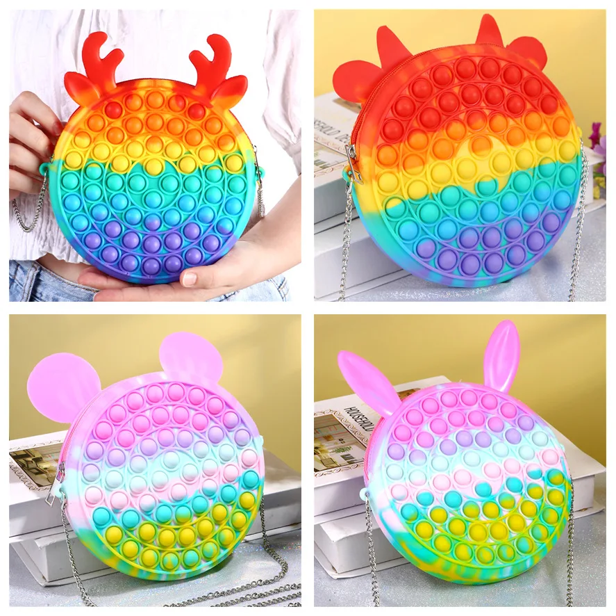 Cute Bag Fidget Toys Reliver Stress Toy Rainbow Push Bubble Simpl Dimmer Antistress Toy Sensory Kids Game Toy Backpack
Cute Bag Fidget Toys Reliver Stress Toy Rainbow Push Bubble Simpl Dimmer Antistress Toy Sensory Kids Game Toy Backpack