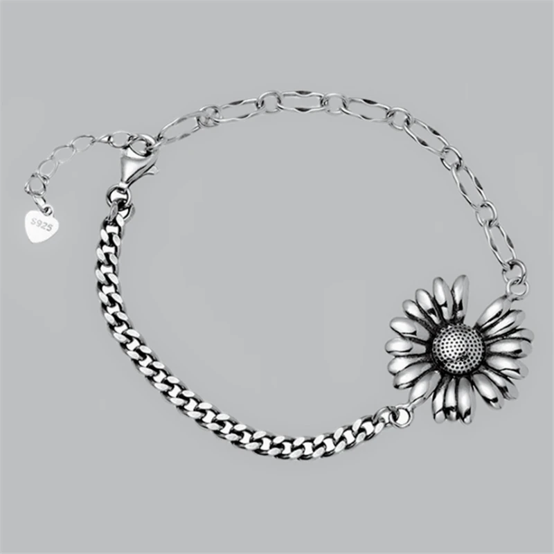 Wholesale Lightning Offers Plant Sun Flower Charm Bracelets Asymmetrical Chain Woman Female Bracelet pulseiras Gifts
Wholesale Lightning Offers Plant Sun Flower Charm Bracelets Asymmetrical Chain Woman Female Bracelet pulseiras Gifts