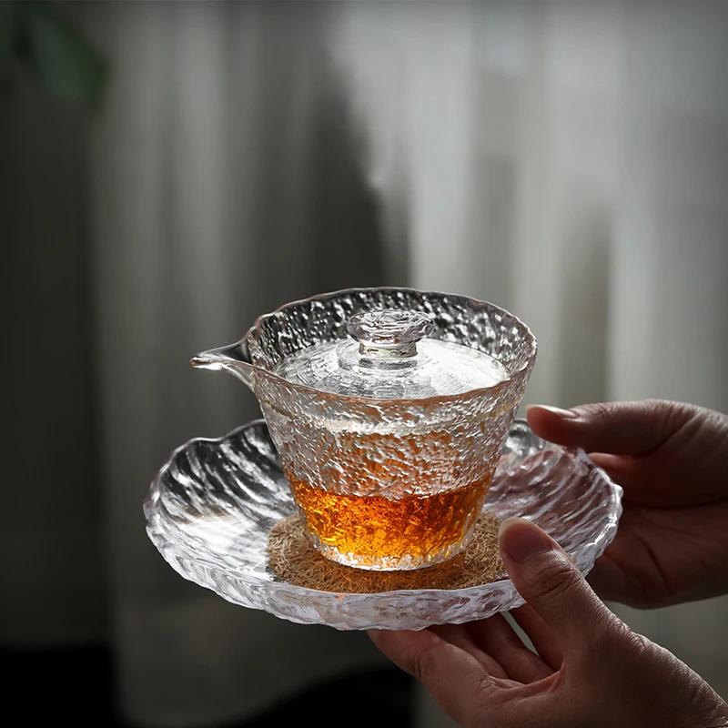 Ins Popular Heat-Resistant Glasses Cup Saucer Set Chinese Kung Fu Tea Drinkware Japan Style Small Size 150ML
Ins Popular Heat-Resistant Glasses Cup Saucer Set Chinese Kung Fu Tea Drinkware Japan Style Small Size 150ML