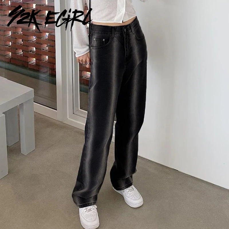 Y2K EGIRL Punk Style Striped Loosed Straight Jeans Autumn Vintage High Waist Black Long Pants 90s Fashion Gothic Trousers Women
Y2K EGIRL Punk Style Striped Loosed Straight Jeans Autumn Vintage High Waist Black Long Pants 90s Fashion Gothic Trousers Women