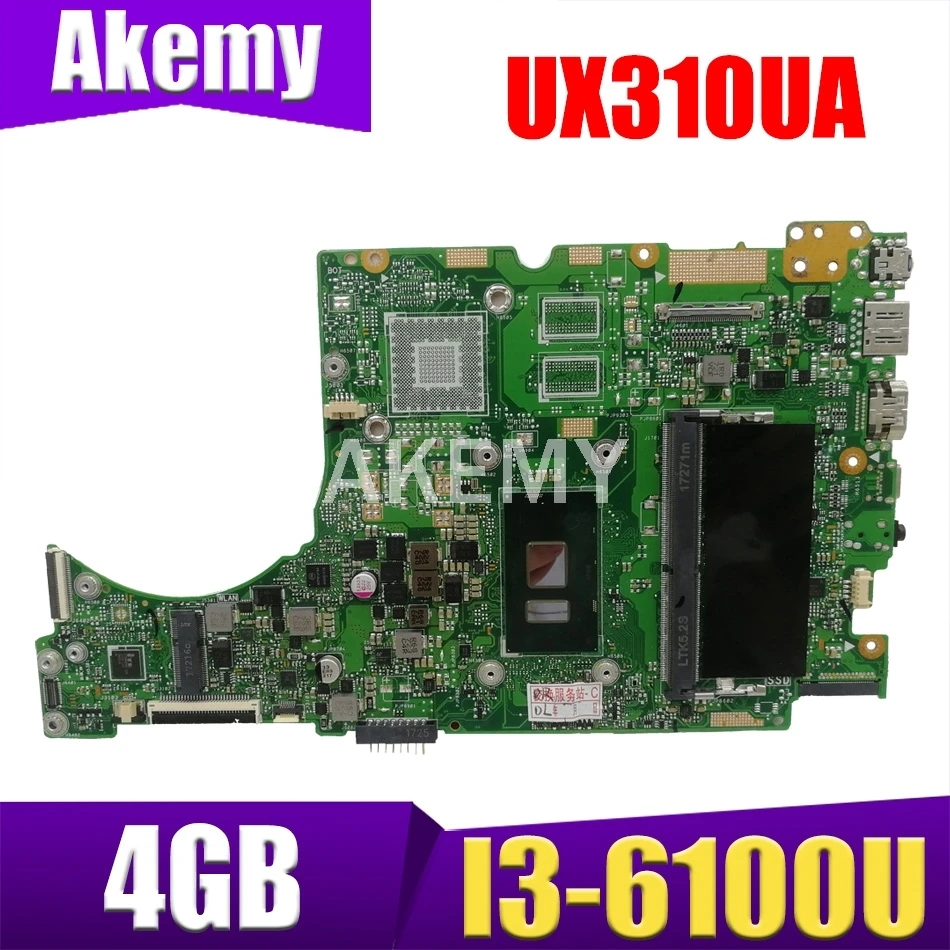 New mainboard for ASUS UX310UQK UX310UQ UX310UVK UX310UV UX410UQK UX310UA UX310UAK UX410UA Laptop motherboard 4G/I3-6100U/6006U
New mainboard for ASUS UX310UQK UX310UQ UX310UVK UX310UV UX410UQK UX310UA UX310UAK UX410UA Laptop motherboard 4G/I3-6100U/6006U