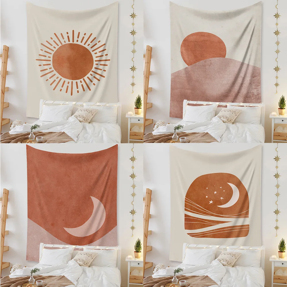 Wall Carpet Psychedelic Tapestry Sun and Moon Boho Decor Farmhouse Homestay Decoration Nordic Wall Hanging Tapiz Mandala Blanket
Wall Carpet Psychedelic Tapestry Sun and Moon Boho Decor Farmhouse Homestay Decoration Nordic Wall Hanging Tapiz Mandala Blanket