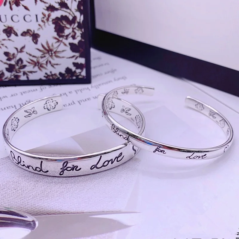 New 925 Sterling Silver beind for love flower and bird series fashionable and generous men and women lovers Bracel
New 925 Sterling Silver beind for love flower and bird series fashionable and generous men and women lovers Bracel