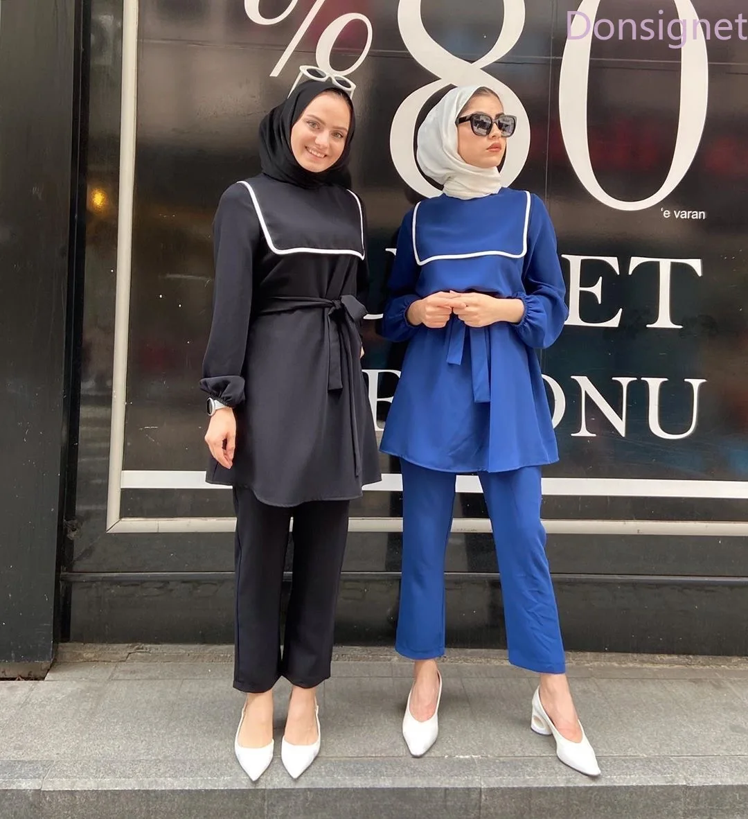 Donsinet Muslim Sets Navy-collar Arab Suit Muslim Women Set Muslim Fashion Saudi Arabia Malaysia Abaya Dubai Abaya Turkey Belt
Donsinet Muslim Sets Navy-collar Arab Suit Muslim Women Set Muslim Fashion Saudi Arabia Malaysia Abaya Dubai Abaya Turkey Belt