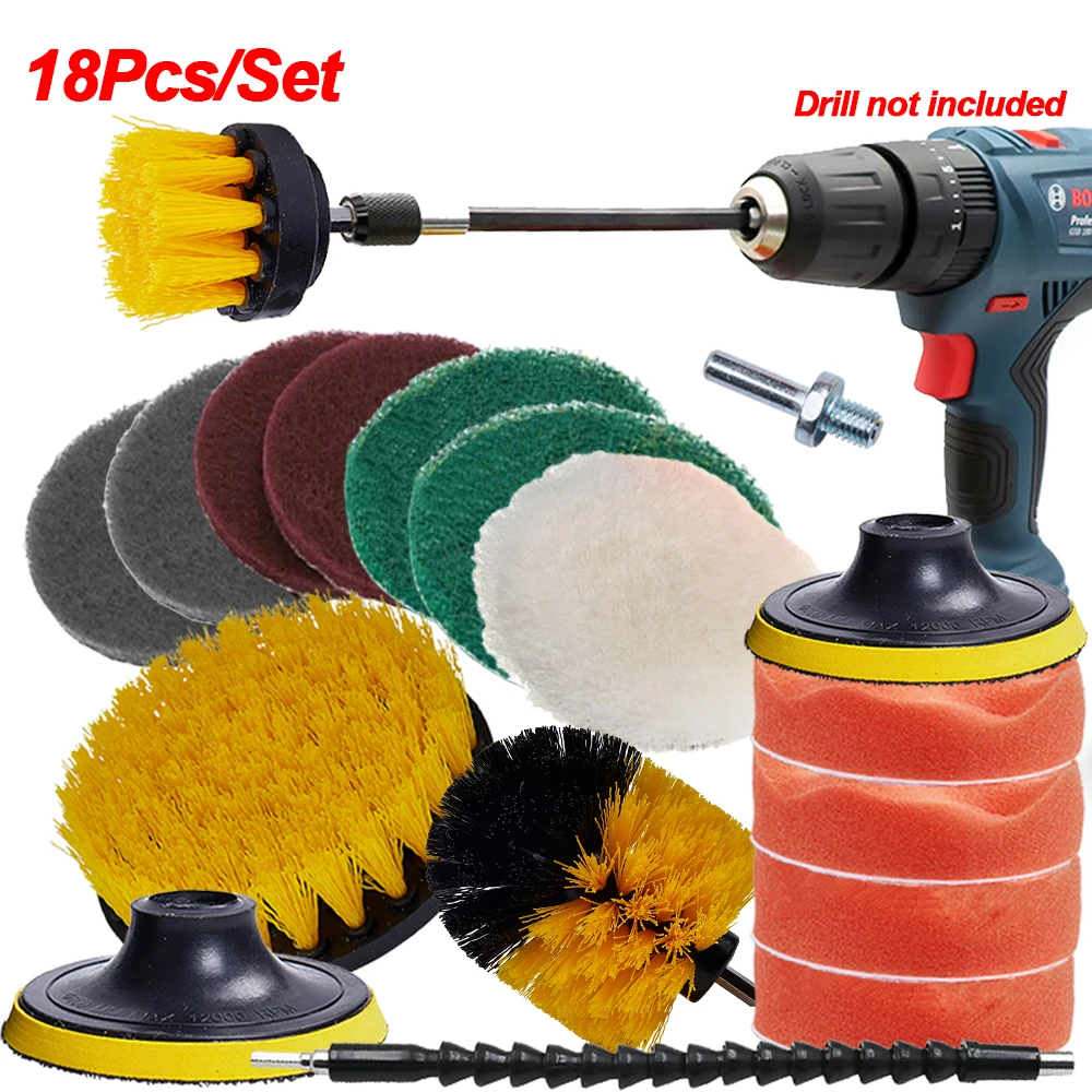 Car Cleaning Brush Power Scrubber Drill Brush Auto Sponge Polishing Pad Car Detailing Brush For Wheel Clean Car Cleaning Tools 
Car Cleaning Brush Power Scrubber Drill Brush Auto Sponge Polishing Pad Car Detailing Brush For Wheel Clean Car Cleaning Tools