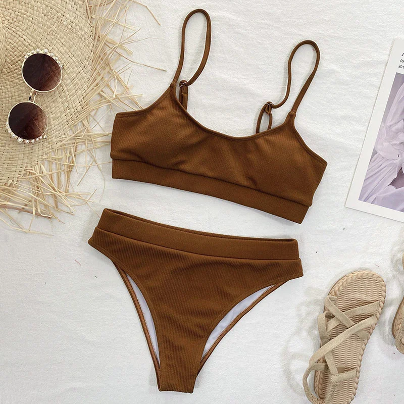 INGAGA High Waist Bikinis Swimsuits Women Push Up Swimwear Ribbed Strap Bathing Suit Biquini Brazilian Bikini 2021 New Beachwear
INGAGA High Waist Bikinis Swimsuits Women Push Up Swimwear Ribbed Strap Bathing Suit Biquini Brazilian Bikini 2021 New Beachwear