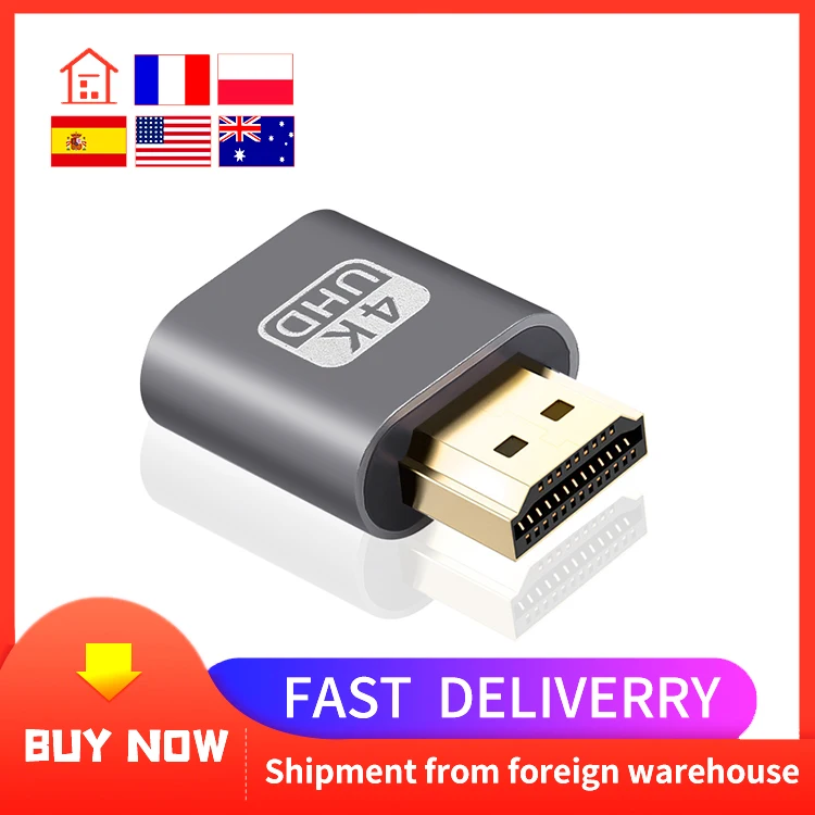 Совместимому с HDMI виртуальной Дисплей 4K DDC EDID заглушка EDID эмулятор отображения адаптер Поддержка 1920x1080P для видео
Совместимому с HDMI виртуальной Дисплей 4K DDC EDID заглушка EDID эмулятор отображения адаптер Поддержка 1920x1080P для видео