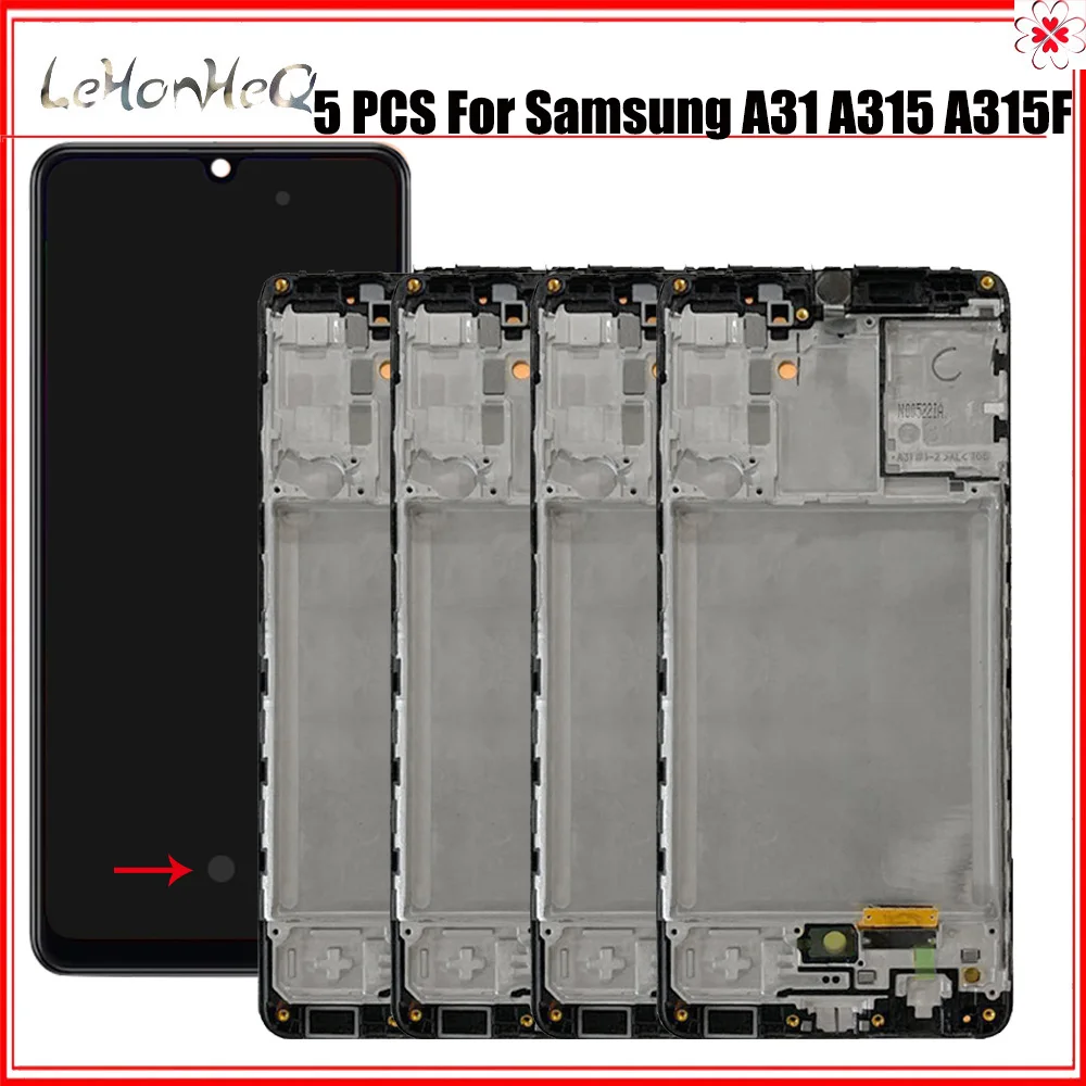 Оптовая продажа, сенсорный ЖК-экран 5 шт./лот для Samsung A31 с рамкой в сборе, A315F A315F/DS для Samsung Galaxy A315, LCDS
Оптовая продажа, сенсорный ЖК-экран 5 шт./лот для Samsung A31 с рамкой в сборе, A315F A315F/DS для Samsung Galaxy A315, LCDS