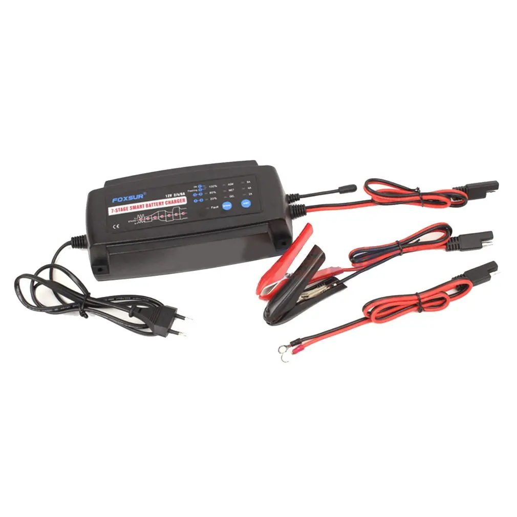 12v 2a 4a 8a 7-segment Smart Car Battery Charger Charging 7-stage Automatic Charging Longer Life And Better Performance
12v 2a 4a 8a 7-segment Smart Car Battery Charger Charging 7-stage Automatic Charging Longer Life And Better Performance