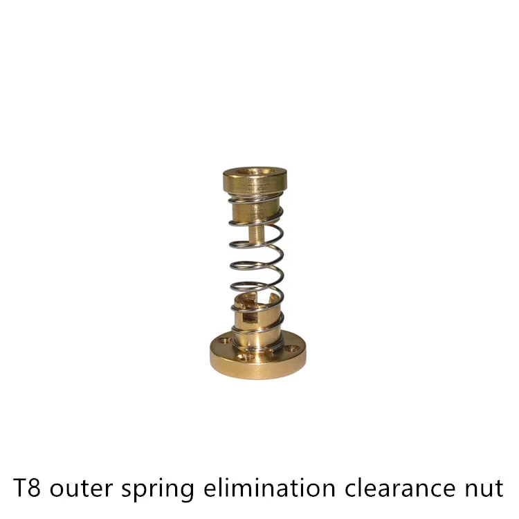 LINK CNC T8 anti backlash spring loaded nut elimination gap for 8mm acme threaded rod lead screws DIY 3D printer parts
LINK CNC T8 anti backlash spring loaded nut elimination gap for 8mm acme threaded rod lead screws DIY 3D printer parts
