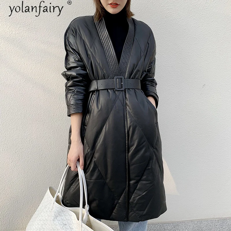 Genuine Leather Jacket Women Down Jacket Sheepskin Coat Female Autumn Winter Woman Parkas Mujer Chaqueta GGS19D19004 Pph1495
Genuine Leather Jacket Women Down Jacket Sheepskin Coat Female Autumn Winter Woman Parkas Mujer Chaqueta GGS19D19004 Pph1495