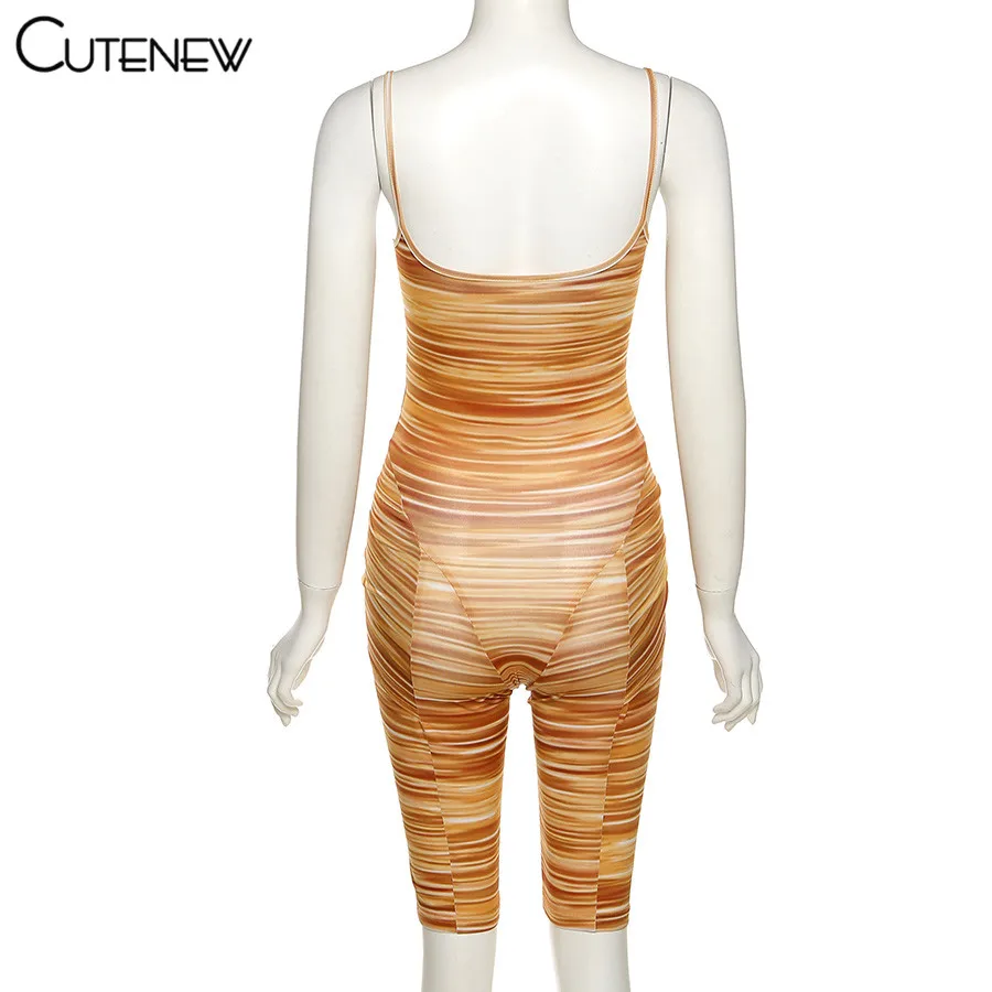 Cutenew Sexy Backless Patchwork Strap Jumpsuits Women Y2K Stripe Print Skinny Stretch Lady Playsuits Midnight One Piece Clubwear
Cutenew Sexy Backless Patchwork Strap Jumpsuits Women Y2K Stripe Print Skinny Stretch Lady Playsuits Midnight One Piece Clubwear