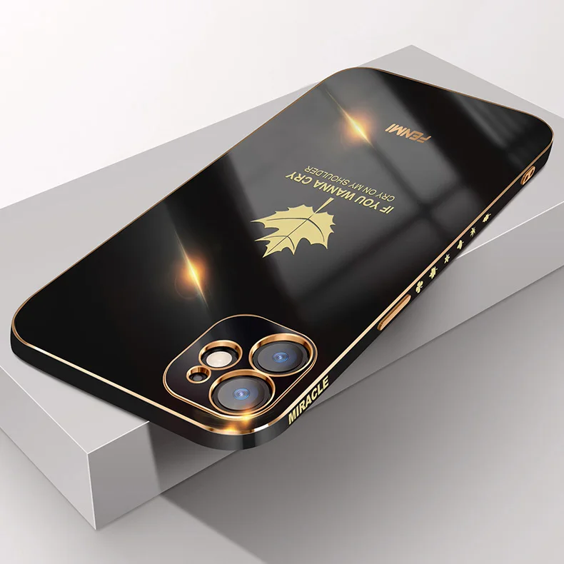Plating Ring Holder Case For iPhone 12 Pro 11 Pro Max XS XR X Soft Silicone Maple leaf Phone Cover For iPhone SE 2020 8 7 Plus
Plating Ring Holder Case For iPhone 12 Pro 11 Pro Max XS XR X Soft Silicone Maple leaf Phone Cover For iPhone SE 2020 8 7 Plus