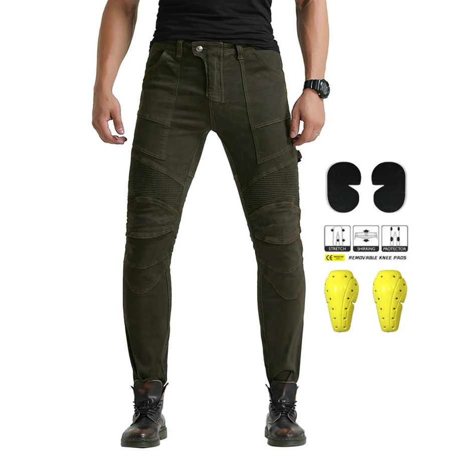 Men's motorcycle jeans new version upgrade pad silicone pad to protect knee hips knight equipment blue green pants hot sale 2021
Men's motorcycle jeans new version upgrade pad silicone pad to protect knee hips knight equipment blue green pants hot sale 2021