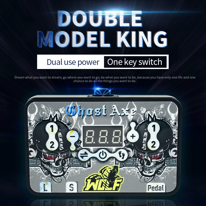 Ghost Axe Double Mode King Tattoo Power Supply Creative Skull LCD Display Tattoo Equipment Art
Ghost Axe Double Mode King Tattoo Power Supply Creative Skull LCD Display Tattoo Equipment Art
