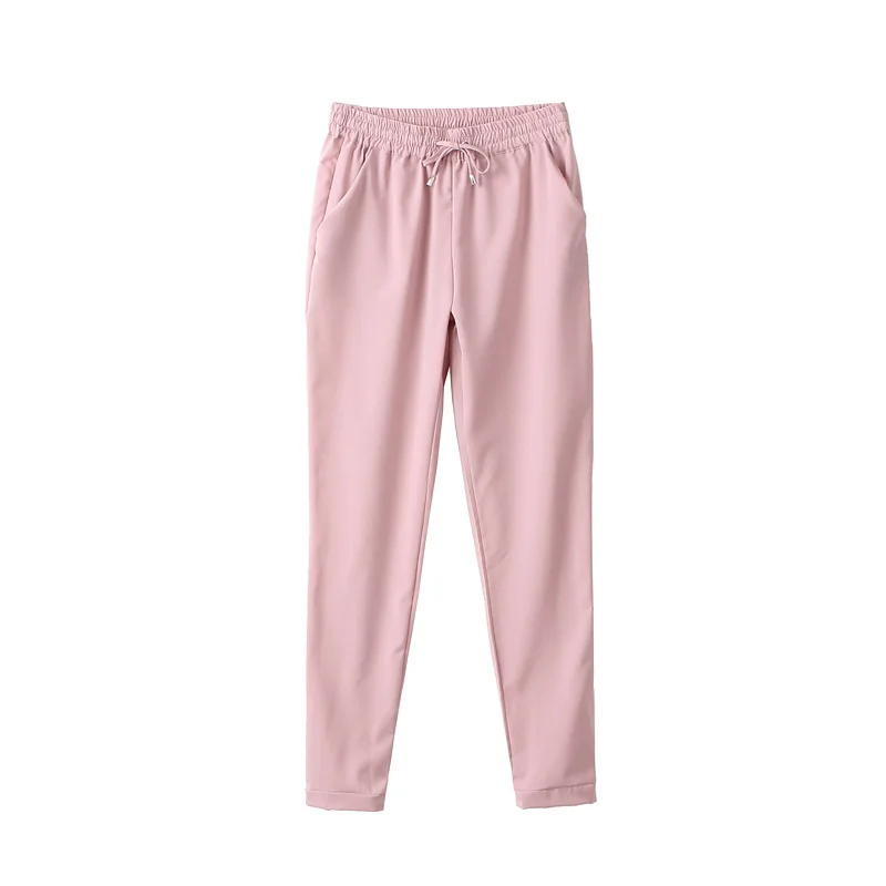 2021 New Women's Trousers Harem Pants Seven-color Elastic Waist Women's Trousers Lace-up Casual Women's High Waist Pants Autumn
2021 New Women's Trousers Harem Pants Seven-color Elastic Waist Women's Trousers Lace-up Casual Women's High Waist Pants Autumn