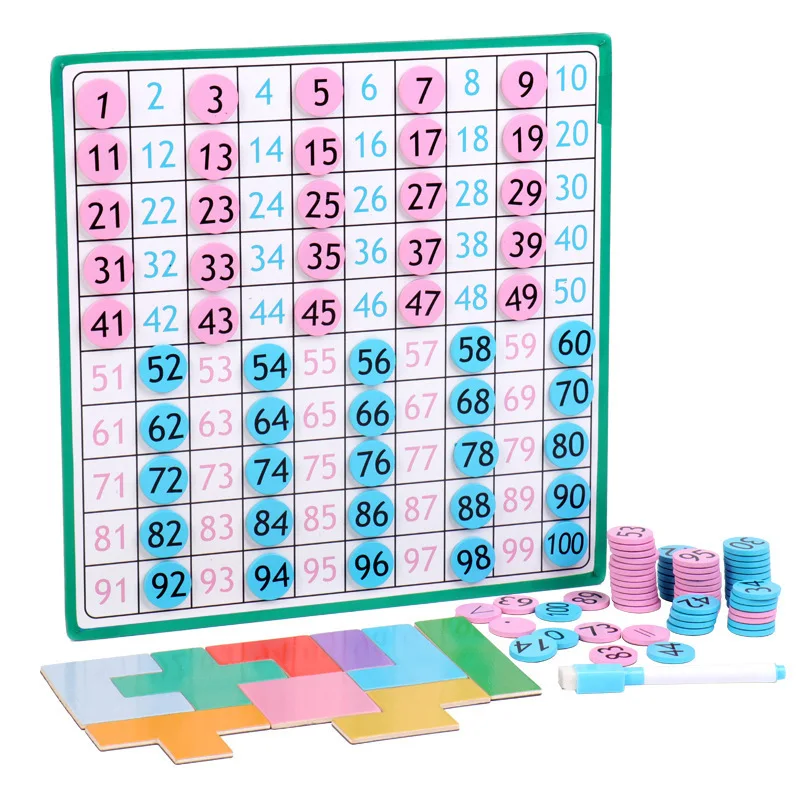Montessori Magnetic 1-100 Digital Teaching AIDS Kindergarten 100 Sorted Number Sense Training Plus and Subtraction Toys
Montessori Magnetic 1-100 Digital Teaching AIDS Kindergarten 100 Sorted Number Sense Training Plus and Subtraction Toys