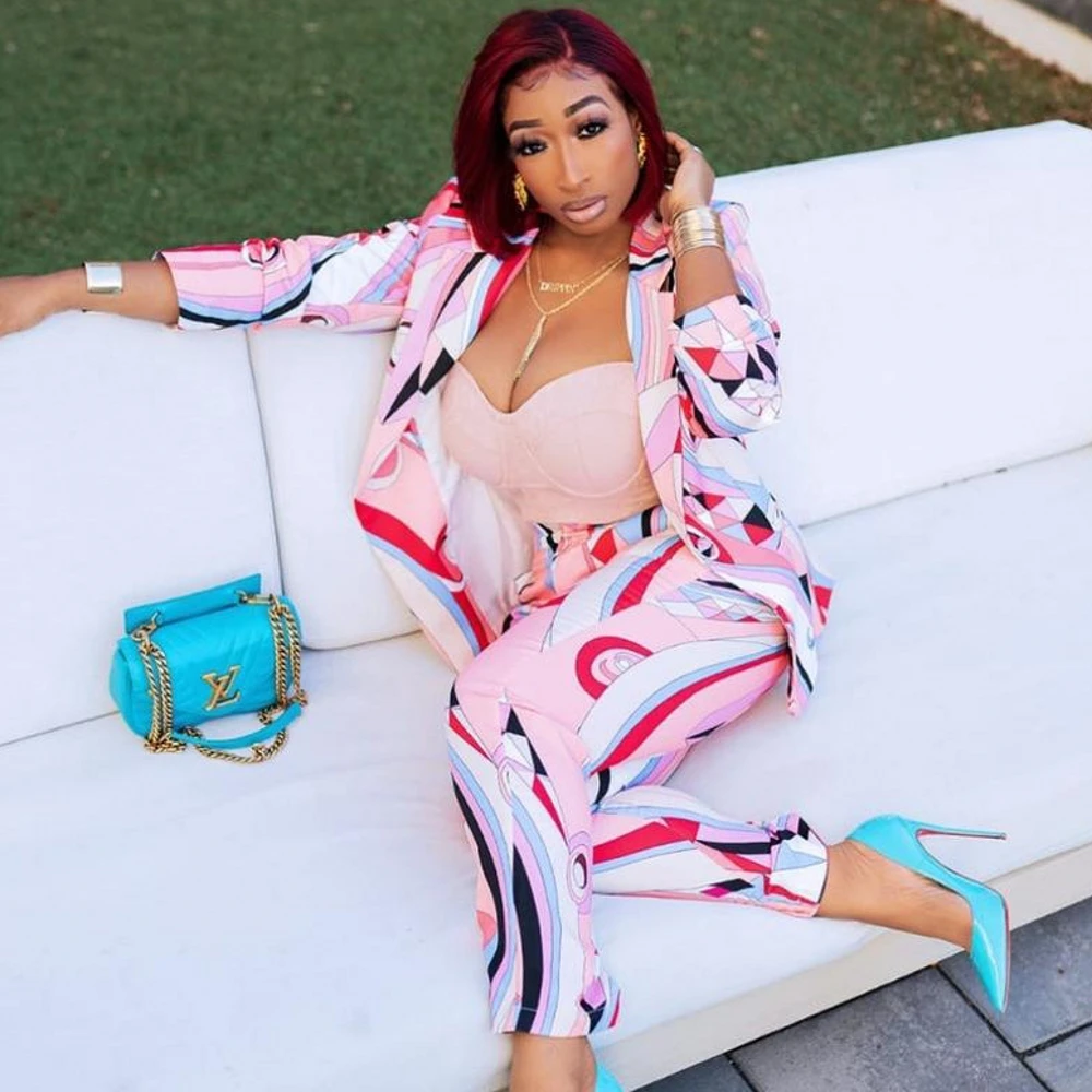 Two Piece Sets Dashiki African New Women Set Tracksuit Full Sleeve Ruffles Blazers And Pencil Pants Suit Office Lady Outfits
Two Piece Sets Dashiki African New Women Set Tracksuit Full Sleeve Ruffles Blazers And Pencil Pants Suit Office Lady Outfits