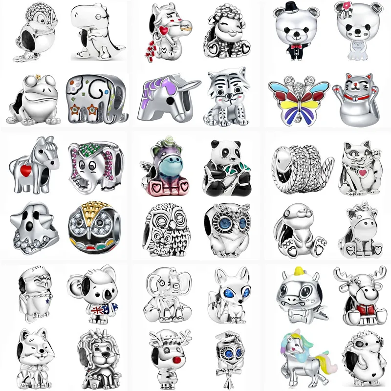 New Animal Series Bear Elephant Cat Owl Unicorn Fox DIY Charm Bead Fit Original Pandora Bracelet Silver Color Women Fine Jewelry
New Animal Series Bear Elephant Cat Owl Unicorn Fox DIY Charm Bead Fit Original Pandora Bracelet Silver Color Women Fine Jewelry