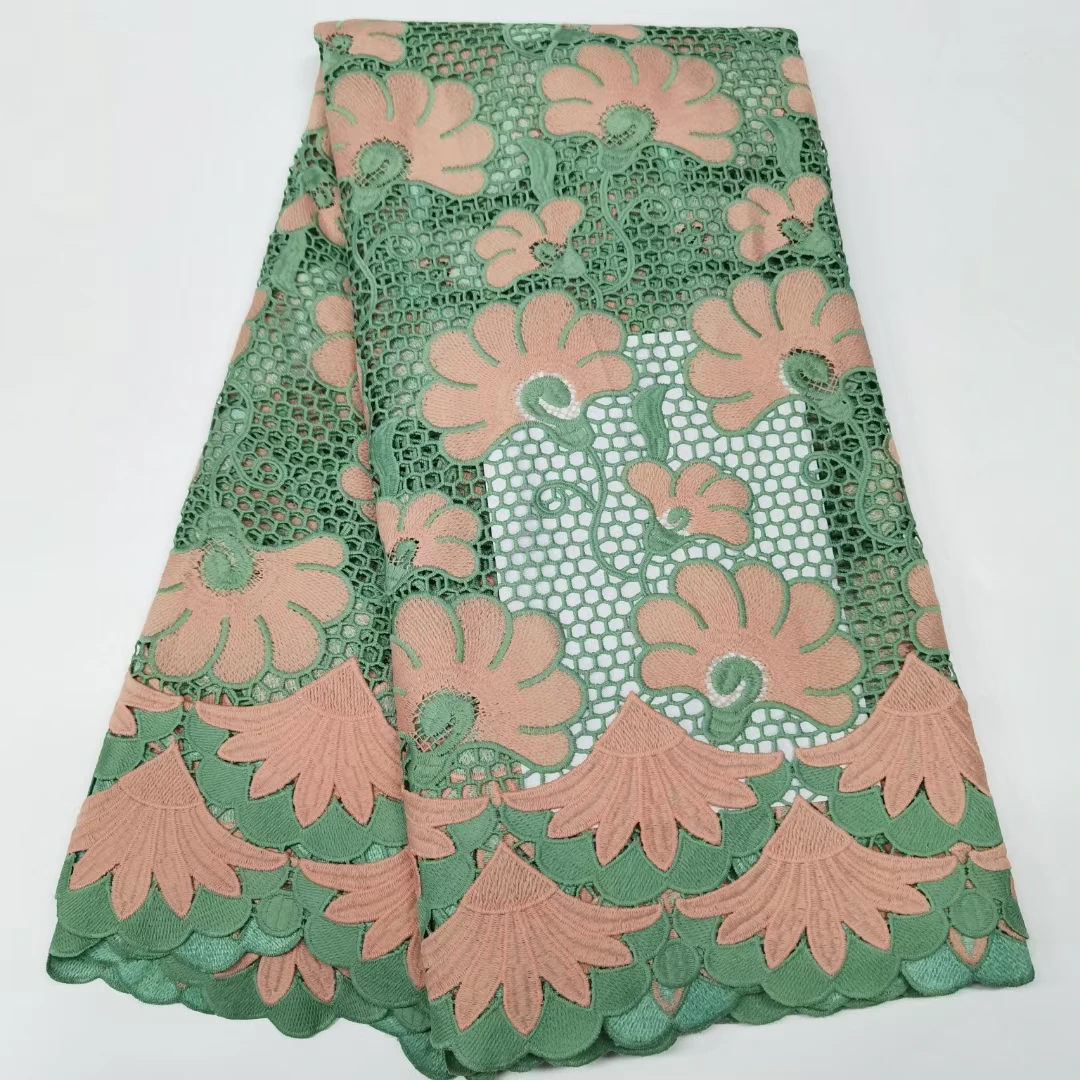Green Lace Fabric 5 Yards 2021 High Quality African Nigerian Guipure Cord Lace Fabric For Diy Dress Sewing
Green Lace Fabric 5 Yards 2021 High Quality African Nigerian Guipure Cord Lace Fabric For Diy Dress Sewing