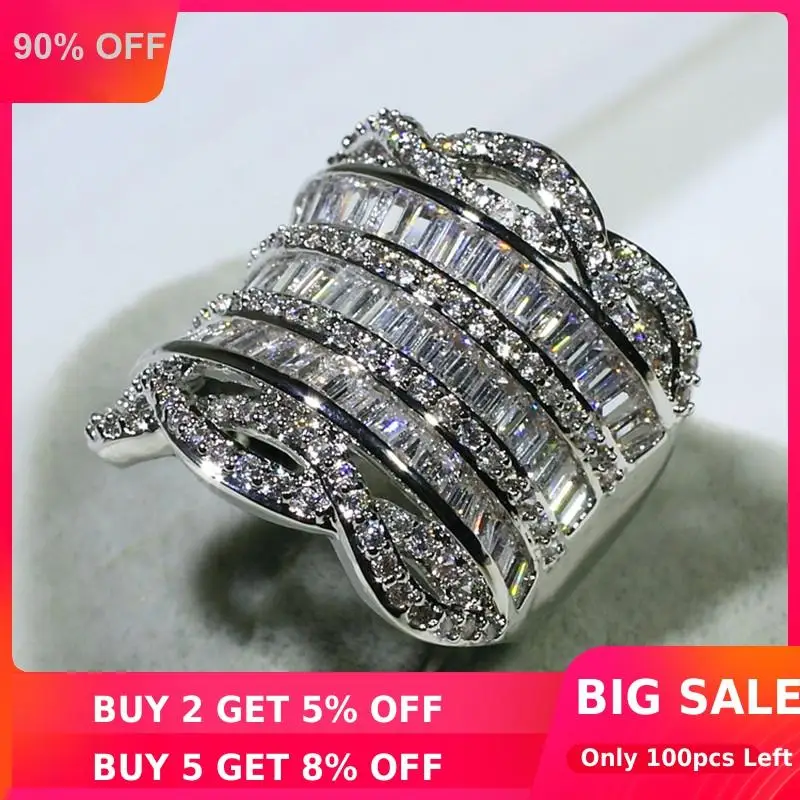 Handmade Cross Diamond Ring 925 sterling silver Jewelry Topaz Engagement Wedding band Rings for Women Bridal Party accessory
Handmade Cross Diamond Ring 925 sterling silver Jewelry Topaz Engagement Wedding band Rings for Women Bridal Party accessory