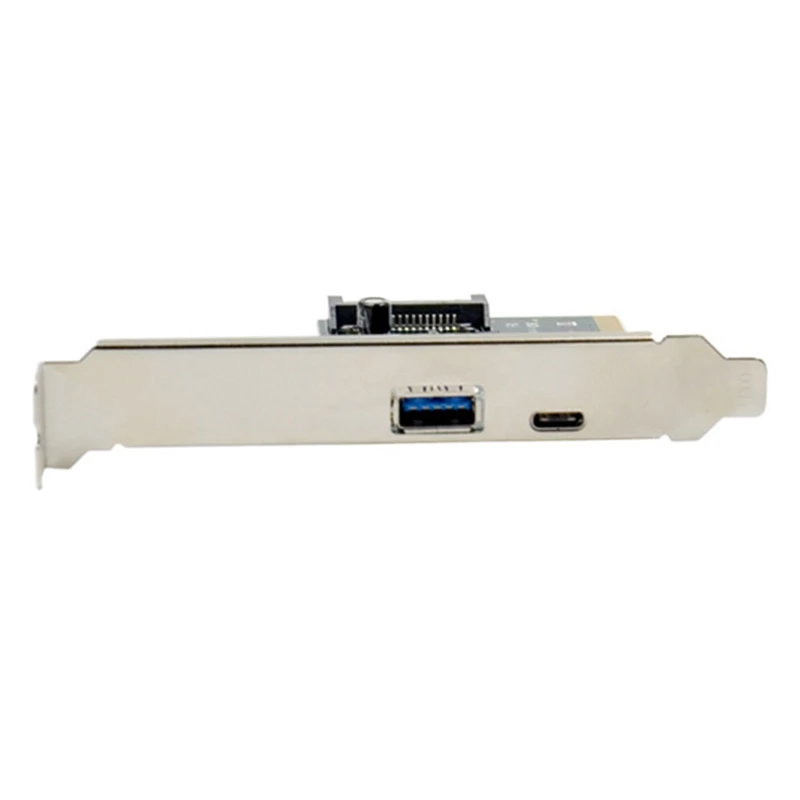 PCIE to USB 3.1 Expansion Card Type C+A Gen2 10Gbps Adapter Card
PCIE to USB 3.1 Expansion Card Type C+A Gen2 10Gbps Adapter Card