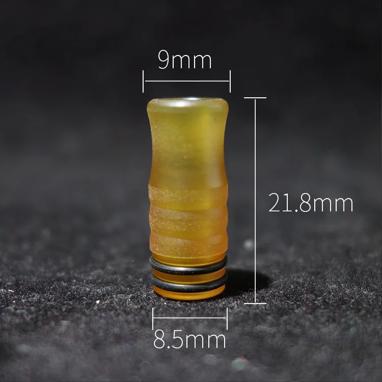 

ultem pom pei mtl drip tip 510 long narrow bore heat resistance mouthpiece 2 silicone rings for Dvarw rta vape accessories