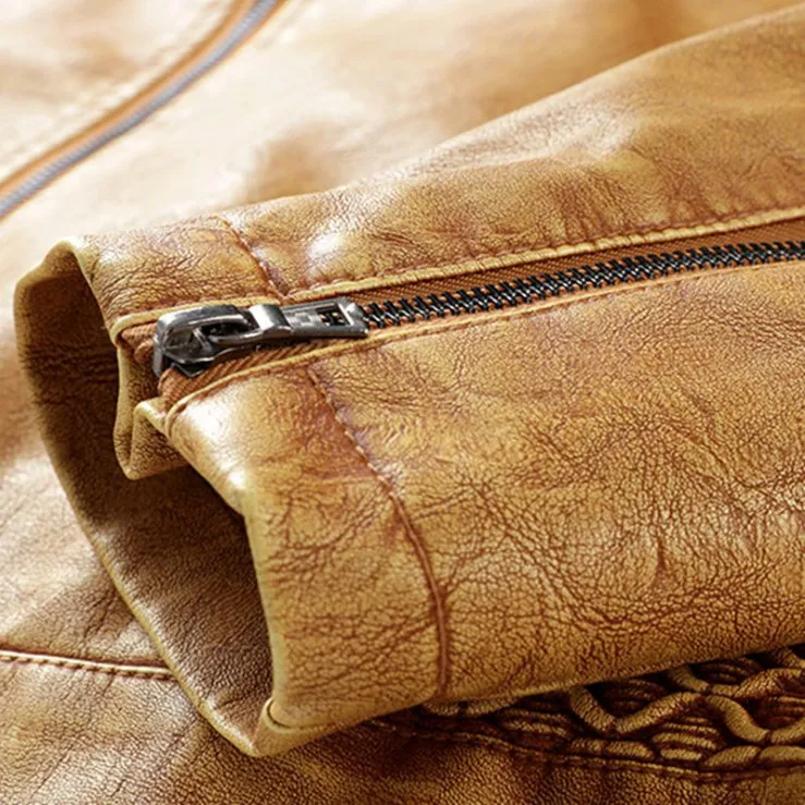 New Brand Faux Leather Jacket Men Stand Collar Thicken Men Leather Suede Jacket Handsome Zippers Motorcycle Jacket Male
New Brand Faux Leather Jacket Men Stand Collar Thicken Men Leather Suede Jacket Handsome Zippers Motorcycle Jacket Male