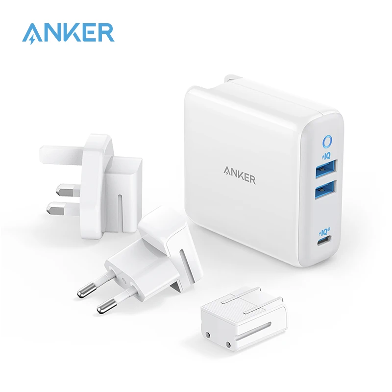 Зарядное устройство USB C зарядное Anker 65 Вт PIQ 3 0 и GaN Type-C с портом PD 45 3-портовым