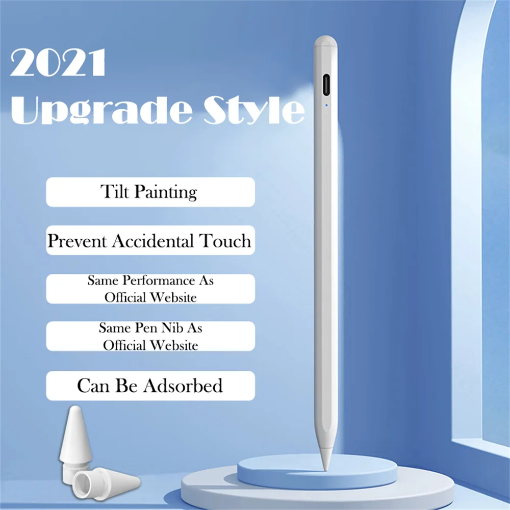 

2022 New Capacitive Pen For Apple iPad Pencil Tablet PC Touch Screen Pen Stylus For iPad 2018 2022 Prevent Accidental Touch Pen