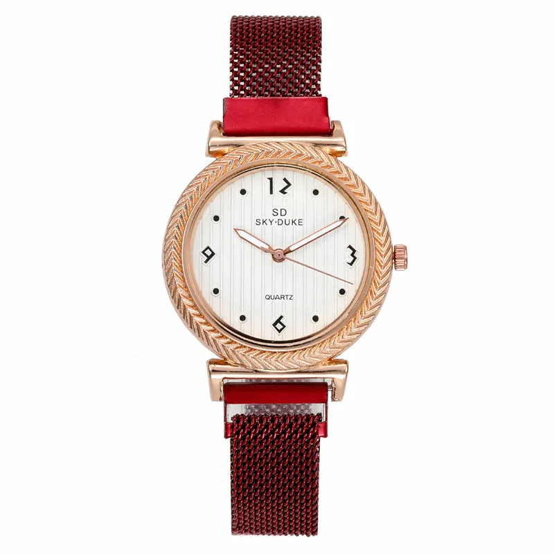 Women Quartz Watches Luxury Female Wrist Watch Magnet Fashion Red Stainless Steel Digital Ladies Quartz Watch Relojes Para Mujer
Women Quartz Watches Luxury Female Wrist Watch Magnet Fashion Red Stainless Steel Digital Ladies Quartz Watch Relojes Para Mujer
