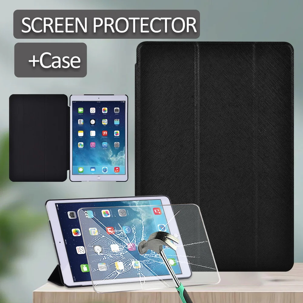 For Apple IPad (7th Gen/8th Gen) 10.2"/Air 3 10.5"/Pro 10.5" Smart Sleep Wake Funda Trifold Stand Tablet Case + Tempered Film
For Apple IPad (7th Gen/8th Gen) 10.2"/Air 3 10.5"/Pro 10.5" Smart Sleep Wake Funda Trifold Stand Tablet Case + Tempered Film