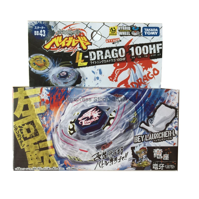 Original TAKARA TOMY Beyblade Metal Fusion Lightning L-Drago 100HF Beyblade Launcher Burst Turbo BB43 Starter Set Children Toys
Original TAKARA TOMY Beyblade Metal Fusion Lightning L-Drago 100HF Beyblade Launcher Burst Turbo BB43 Starter Set Children Toys