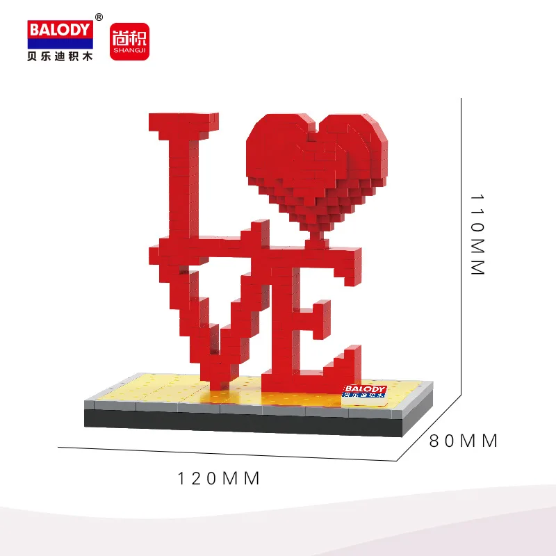 BALODY 18148-18150 assembled building block toys 520 series couple miniature diamond building block toys for children gifts
BALODY 18148-18150 assembled building block toys 520 series couple miniature diamond building block toys for children gifts
