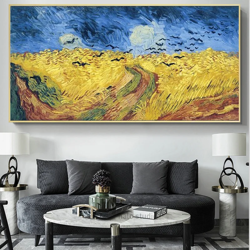 Wheat Fields By Van Gogh Oil Paintings Print on Canvas Art Posters And Prints Impressionist Wall Art Pictures Home Decoration
Wheat Fields By Van Gogh Oil Paintings Print on Canvas Art Posters And Prints Impressionist Wall Art Pictures Home Decoration